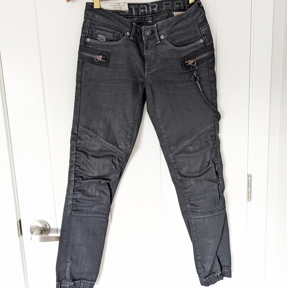 G-star Raw black coated denim jeans - Picture 1 of 5
